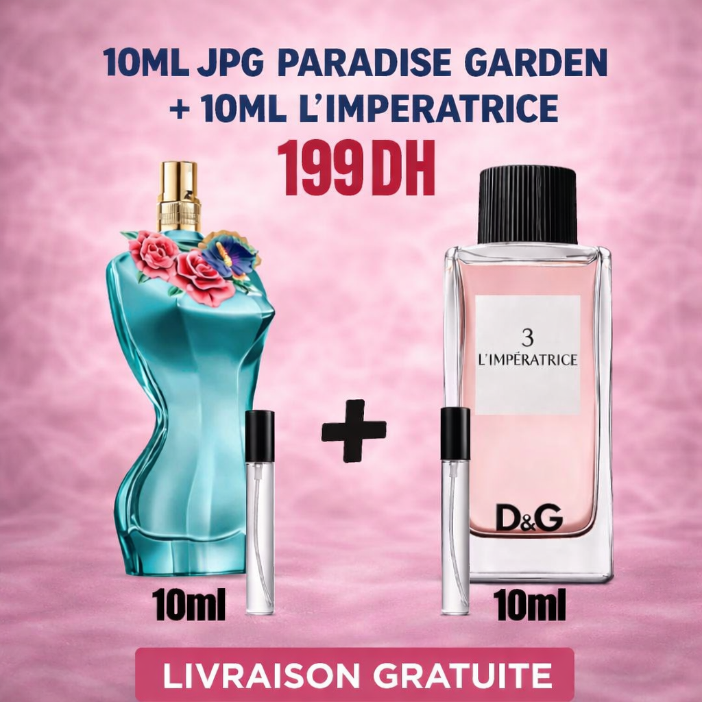 Pack 10ml JPG Paradise Garden + 10ml L’Impératrice